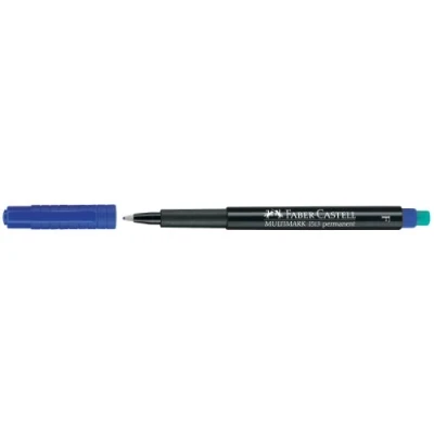 Abbildung von Faber Castell MULITMARK Blue (S) Permanent Marker Grey (Blue, Black, Blue, Kunststoff, Ende, 10 PC (S))