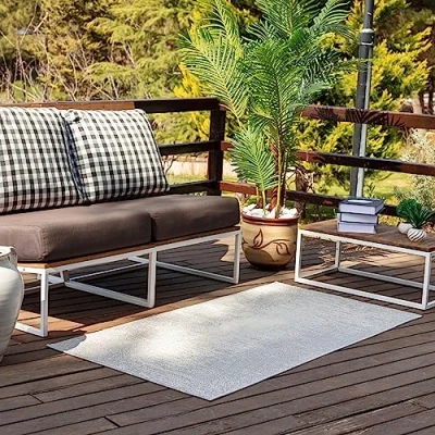 Abbildung von Surya Kemer Vintage Teppich läufer Teppiche Wohnzimmer, Esszimmer, Flur, Carpet Living Room Orientalischer Boho Style Bunter Muster, Ivory,Gray, 80x150cm