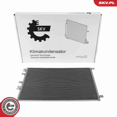 Abbildung von ESEN SKV 86SKV440 Klimakondensator ohne Trockner Aluminium 654mm RENAULT: MEGANE 2 Coupe Cabriolet, GRAND SCENIC 2,