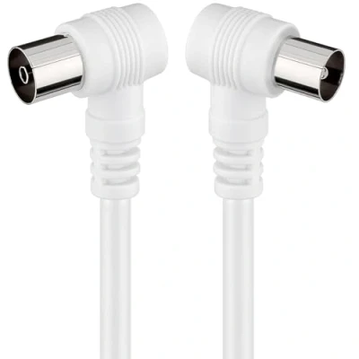 Abbildung von CABLEPELADO 75 Ohm TV Antennenkabel,2,5 Meter,weiß