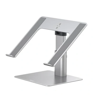 Abbildung von Baseus MacBook Metal Adjustable Laptop Stand, max 10 Kg Weight and 208 mm Height, Silver (LUJS000012)