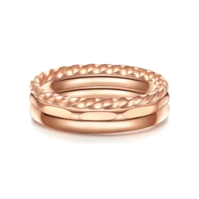 Abbildung von Eastside 3 SET Ring Rose goldcoloured, Damen, Größe: 50, gold coloured