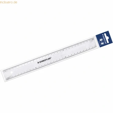 Abbildung von 20 x Staedtler Lineal 30cm Kunststoff transparent