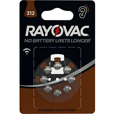 Abbildung von Rayovac 8 hoorapparaatbatterijen pr41 312 zink luft 1 .45v 4607745418