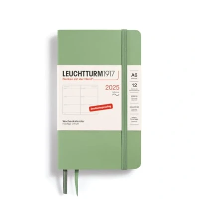 Abbildung von LEUCHTTURM1917 370575 Wochenkalender Pocket (A6) 2025, Softcover, Salbei, Deutsch