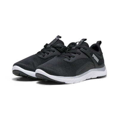 Abbildung von Puma Softride REMI Laufschuh Neutral, Damen, Größe: 37.5, Black/silver/white Schuhe