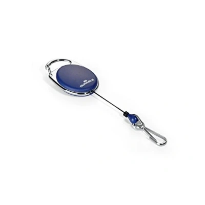 Abbildung von Durable Schlaufenclip Jojo Style (mit Federhaken) 1 Stück, dunkelblau, 832707