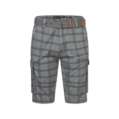 Abbildung von Indicode Jeans Monroe Shorts, Herren, Größe: Small, Iron check