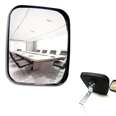 Abbildung von HUOCAI Verkehrsspiegel Weitwinkel Sicherheit Convex Familie Auffahrt Garage Krankenhaus Parkplatz Verkehrssicherheit Single Dot Spiegel, Innen und Außen,16 * 19cm (16 19CM)
