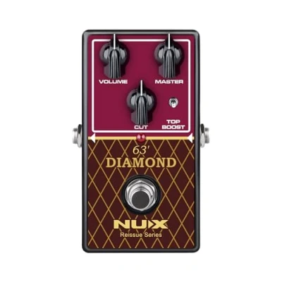 Abbildung von NU X Das Reissue Series 63 Diamond Pedal Emulieren Sie den klassischen britischen 30 Watt Ventilverstärker der Klasse A mit Leichtigkeit, imitiert die Funktionalität des ursprünglichen Verstärkers