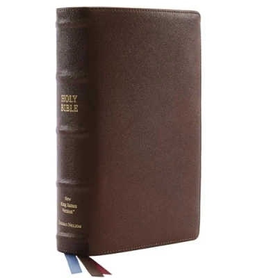 Abbildung von NKJV, Single Column Reference Bible, Premium Goatskin Leather, Brown, Premier Collection, Comfort Print: Holy New King James Version