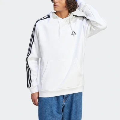 Abbildung von adidas Originals Essentials Fleece 3STRIPES Kapuzenpullover, Herren, Größe: XXL, Blanc