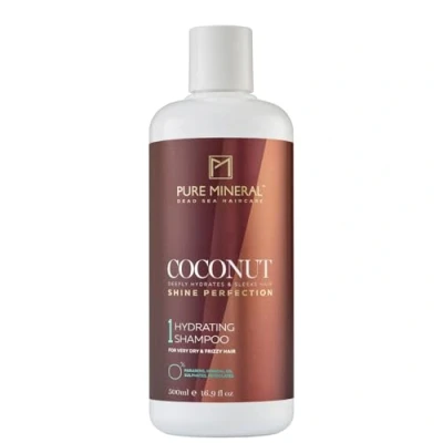 Abbildung von Pure Mineral Nährendes Shampoo mit Kokosöl Stärkt und bringt trockenes Haar zum Glänzen Vitamine Mineralien Ohne Sulfate, Parabene, Petrolate 500ml