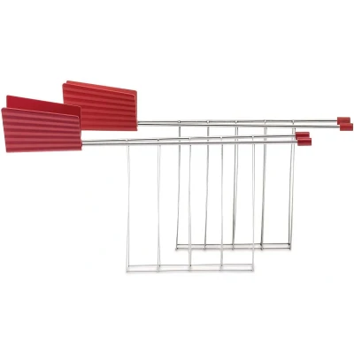 Abbildung von Alessi Toastklammern für den Plissé Toaster rot Michele de Lucchi MDL08RACKR