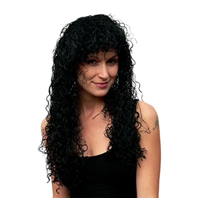 Abbildung von WIG ME UP TH37 P103 Party Perücke, schwarz, lang, Locken