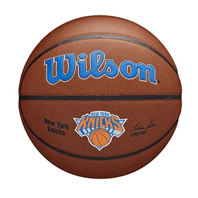 Abbildung von Wilson Basketball TEAM ALLIANCE, NEW YORK KNICKS, Indoor/Outdoor, Mischleder, Größe: 7