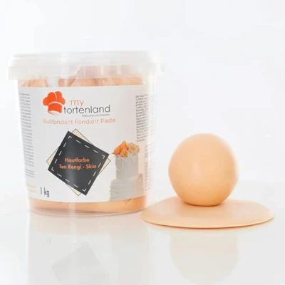 Abbildung von Zuckerteig Rollfondant Zuckermasse Fondant 1 5kg 26 Farben Perfekt zum Modellieren von Figuren und Dekorationen Halal &amp; Koscher (Hautfarbe kg)