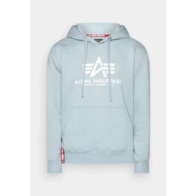 Abbildung von Alpha Industries FOIL Kapuzenpullover, Herren, Größe: Small, Grey blue