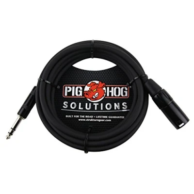 Abbildung von Pig Hog PX TMXM15 6,35 mm TRS auf XLR Balance Adapterkabel, 4,5 m
