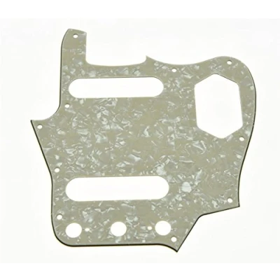 Abbildung von KAISH Aged Pearl American Vintage Jaguar Guitar Pickguard Scratch Plate for Fender