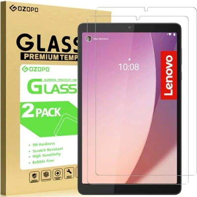 Abbildung von GOZOPO Schutzfolie für Lenovo Tab M8 Tablet / HD Smart FHD, kratzfeste Displayschutzfolie aus gehärtetem Glas [2 Stück]