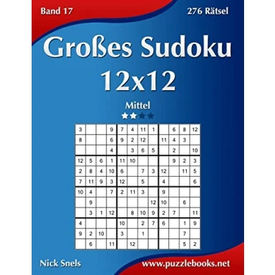 Abbildung von Großes Sudoku 12x12 Mittel Band 17 276 Rätsel