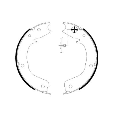 Abbildung von TEXTAR 91066000 Handbremsbeläge ohne Handbremshebel MITSUBISHI: PAJERO 4, 3