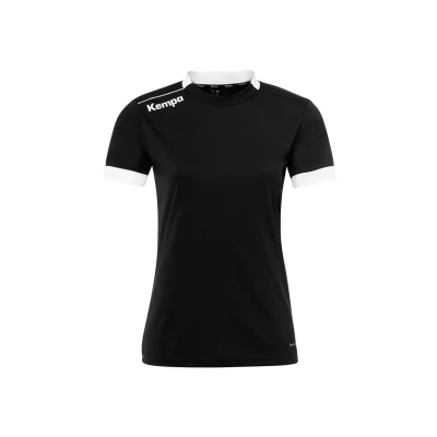 Abbildung von Kempa Player Tshirt print, Damen, Größe: Small, Schwarz weiß