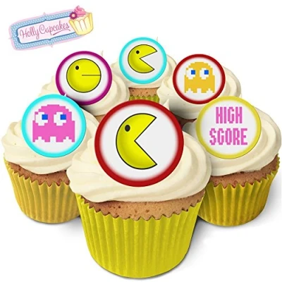 Abbildung von 24 Wunderschöne essbare Kuchendekorationen: Pac Man