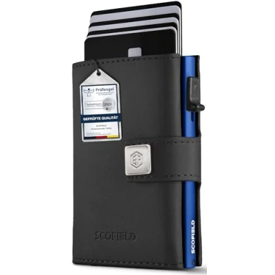 Abbildung von SF SCOFIELD Trinity Premium Slim Wallet I Wallets for Men Kartenetui Herren 10 12 Karten Kreditkartenetui RFID Schutz Portemonnaie Smart Geldbörse Card Holder