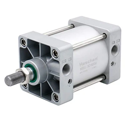 Abbildung von Heschen Pneumatischer Standard Luftdruckzylinder, SC 100 50, PT1/2&quot; Anschluss, 100mm Bohrung, 50mm Hub, Doppelt Wirkend