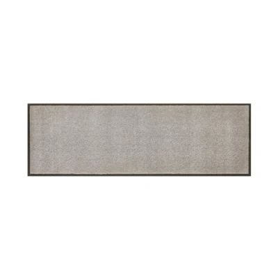 Abbildung von andiamo Fußmatte Verdi Schmutzfangmatte für den Hauseingang ideal als innen oder Fußabtreter im überdachten Außenbereich Fußabstreifer Haustür 60 x 180 cm Silber