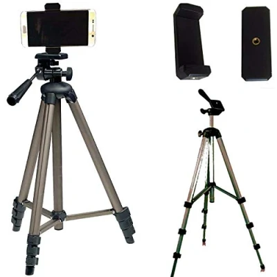 Abbildung von Eurosell Alu Full Size 130cm Smartphone/iPhone Stativ Kamerastativ Foto Video Halter Halterung Ständer Hoch Groß
