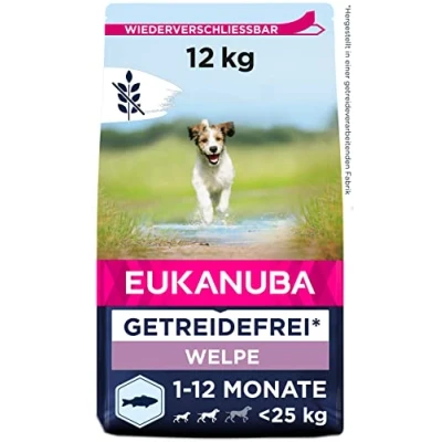 Abbildung von Eukanuba Pup &amp; Junior Small Medium Grain Free Seefisch Welpen Hundef...