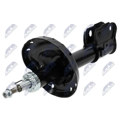 Abbildung von NTY A SB 022 Stoßdämpfer Vorderachse links Gasdruck Zweirohr Federbein oben Stift, unten Schelle SUBARU: Forester II (SG) 2.5 AWD, 2.0 X AWD
