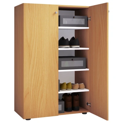 Abbildung von VCM Schuhschrank XL Holz Großer Schuhkommode Lona 5 (1 St)