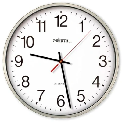 Abbildung von PEWETA Wanduhr Ø 25 cm silber