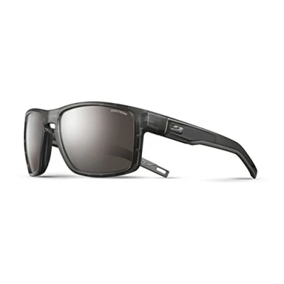 Abbildung von Julbo Unisex Shield Sonnenbrille, Schwarz durchscheinend/Schwarz/Gun, One Size