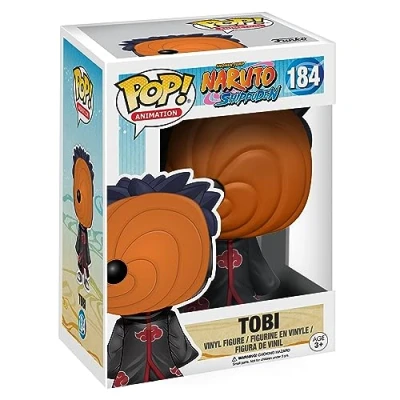 Abbildung von Funko Pop! Animation: Naruto Tobi Vinyl Sammelfigur Geschenkidee Offizielle Handelswaren Spielzeug Für Kinder und Erwachsene Anime Fans Modellfigur Sammler Display