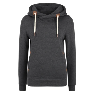 Abbildung von Oxmo Oxvicky Kapuzenpullover, Damen, Größe: Medium, Dar grey m