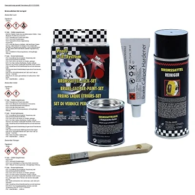 Abbildung von Dupli Color Bremssattellack Set racingrot Bremssattel Bremsen Lack Streichlack Streich Bremssattelfarbe Farbe Bremsenlack Tuning