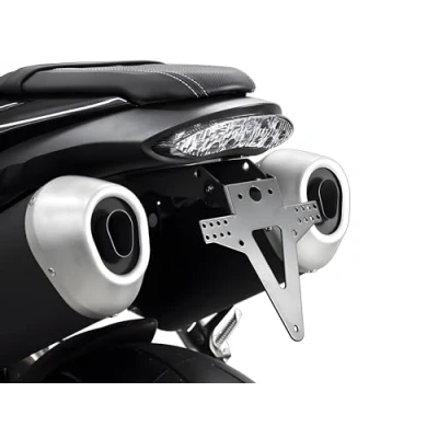 Abbildung von Kennzeichenhalter kompatibel mit: Triumph Speed Triple 1050 R/RS/S komplett