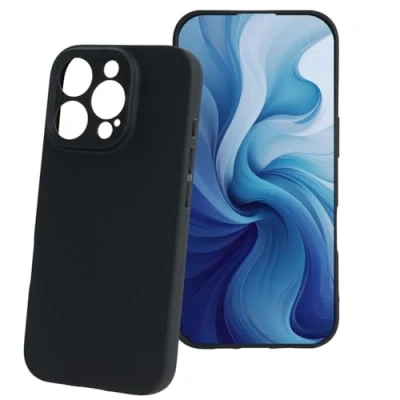 Abbildung von maxlife Handyhülle für iPhone 16 Pro Hülle Schwarz Matt 6,3 Zoll Schutzhülle Schmutzabweisend Ultraleicht Kratzfest und rutschfest Angenehm zu Berühren Perfekter Schutz Ihr Smartphone