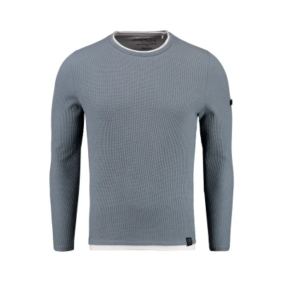 Abbildung von Key Largo MSW Stefano Strickpullover, Herren, Größe: Large, Flintstone blue