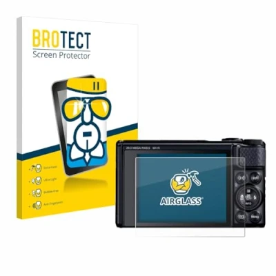 Abbildung von BROTECT Schutzglas für Canon PowerShot SX740 HS Lite Schutzfolie Panzer Folie Glas [Extrem Kratzfest 9H, Anti Fingerprint, Ultra Transparent]