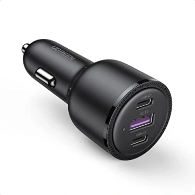 Abbildung von UGREEN Zigarettenanzünder USB C 69W Autoladegerät KFZ Ladegerät kompatibel mit MacBook, iPhone 16/16 Pro Max/15/14/13/12, iPad, Galaxy S24,usw.