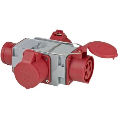 Abbildung von Brennenstuhl 1081640, 400 V, 16 A, Grau, Rot, IP44, 185 mm, 230 mm