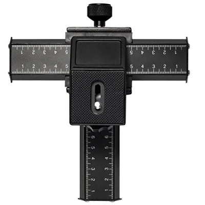 Abbildung von 4 Wege Macro Fokus Kreuzschlitten Rail für Nikon Canon Pentax Kameras LF92