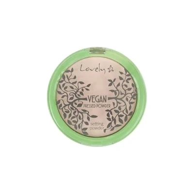Abbildung von Lovely Veganer mattierender transparenter gepresster Puder für das Gesicht, 10g