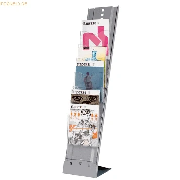 Abbildung von Paperflow Prospektständer PLIO 2857.35 7Fächer transparent